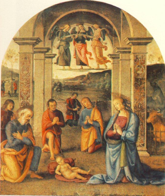 PERUGINO, Pietro The Presepio Norge oil painting art